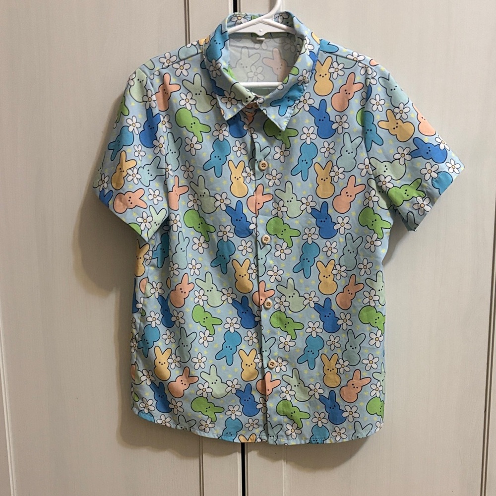 Colorful Bunny Print Shirt